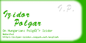 izidor polgar business card